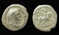 Domitian as Caesar, Denarius, Rider reverse, Historically Important!